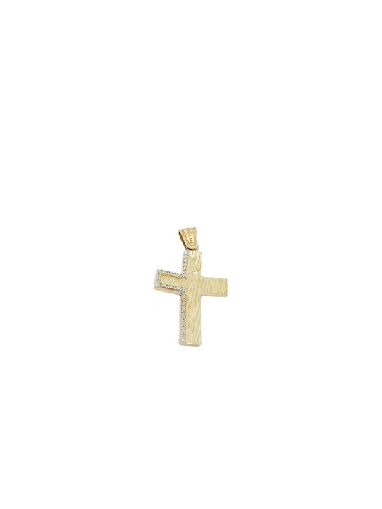 Mentzos Gold Kreuz 14K