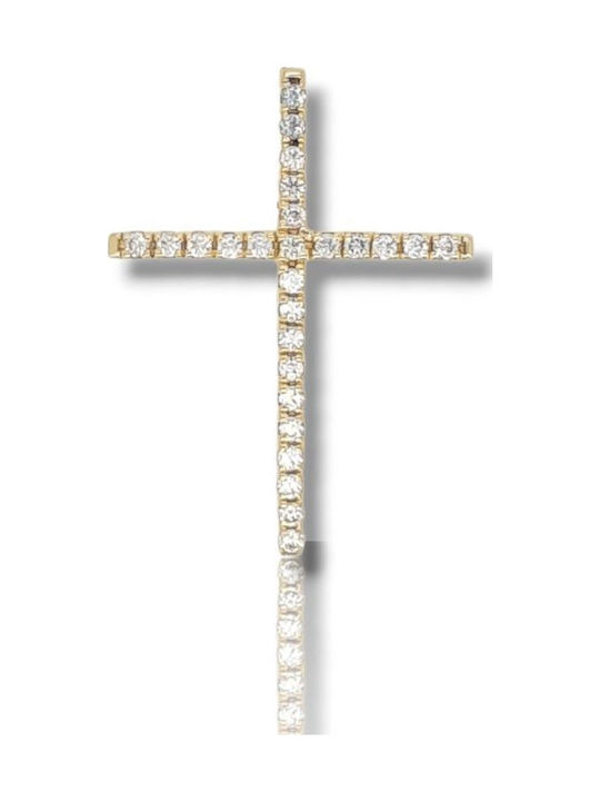 Mentzos Weißgold Kreuz 14K