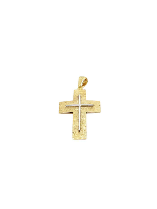 Mentzos Gold Kreuz 14K