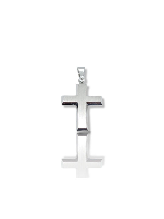 Mentzos White Gold Cross 14K