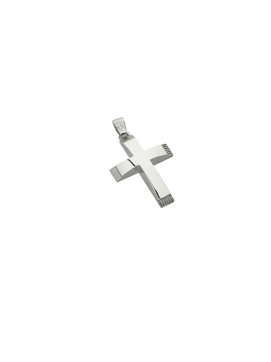 Dimiourgiko Vildiridis Men's White Gold Cross 14K