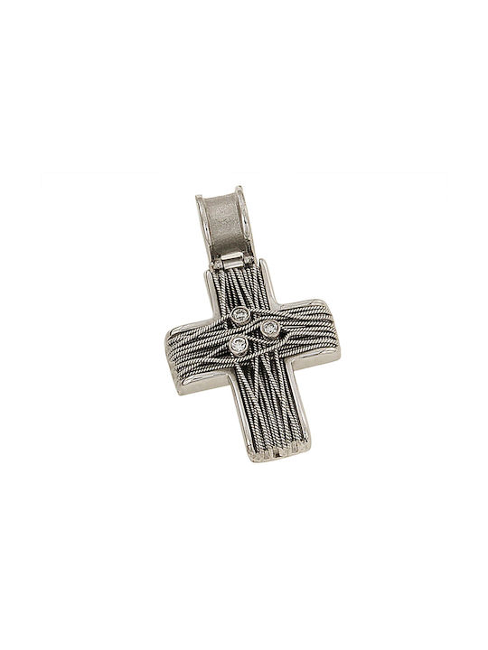 Dimiourgiko Vildiridis Women's White Gold Cross 18K