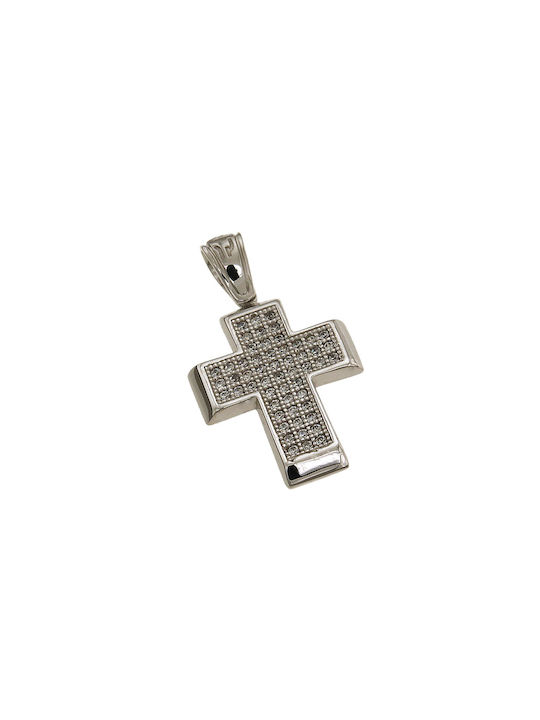 Dimiourgiko Vildiridis Women's White Gold Cross 14K