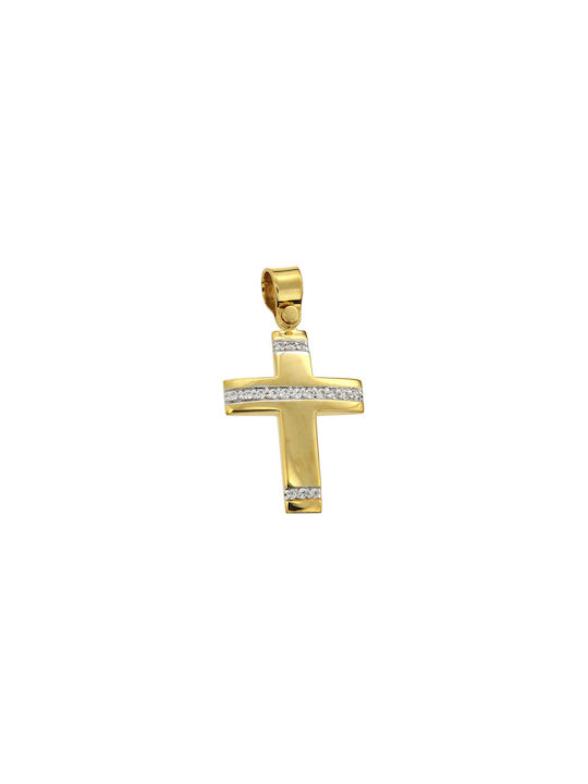 Dimiourgiko Vildiridis Women's Gold Cross 14K