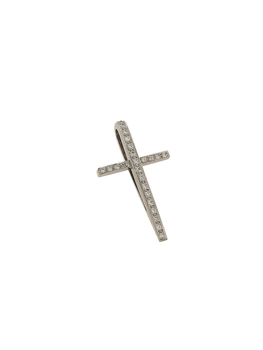 Dimiourgiko Vildiridis Weißgold Kreuz 18K