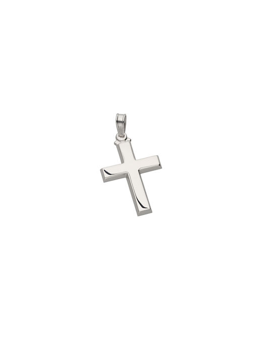 Dimiourgiko Vildiridis Men's White Gold Cross 18K