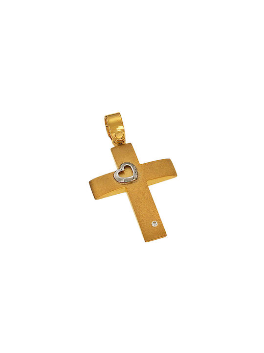 Dimiourgiko Vildiridis Women's Gold Cross 14K