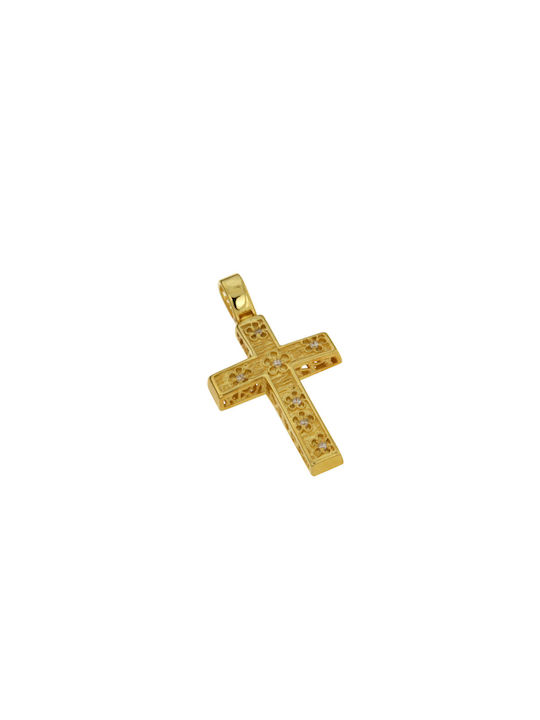 Dimiourgiko Vildiridis Damen Gold Kreuz 14K