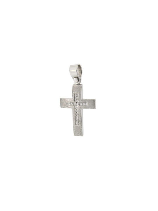 Dimiourgiko Vildiridis Women's White Gold Cross 14K