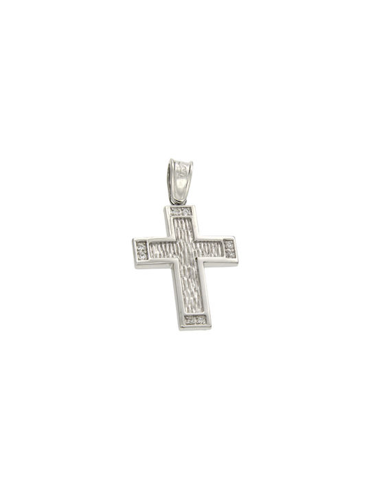 Dimiourgiko Vildiridis Women's White Gold Cross 14K