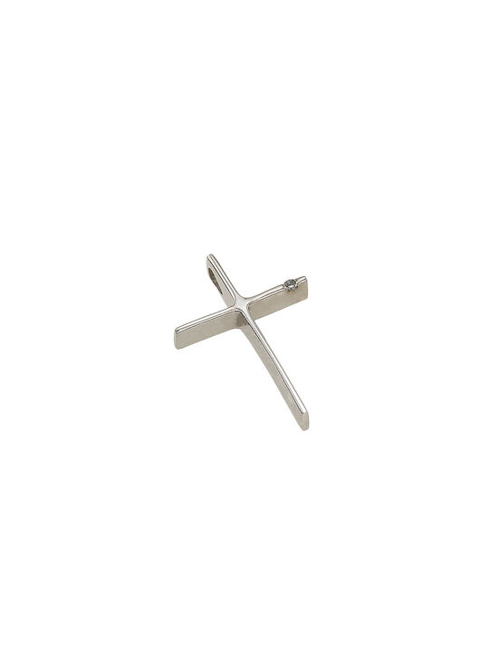 Dimiourgiko Vildiridis White Gold Cross 18K