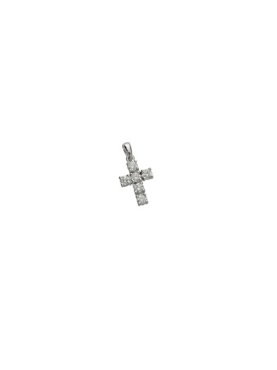 Dimiourgiko Vildiridis White Gold Cross 18K