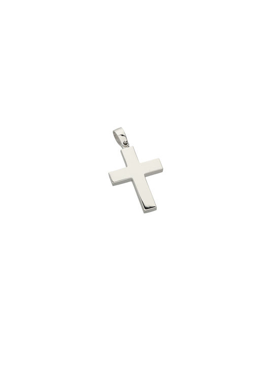 Dimiourgiko Vildiridis Men's White Gold Cross 18K