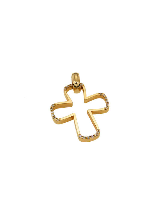 Dimiourgiko Vildiridis Women's Gold Cross 14K