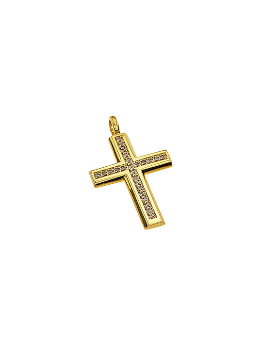 Dimiourgiko Vildiridis Damen Gold Kreuz 14K