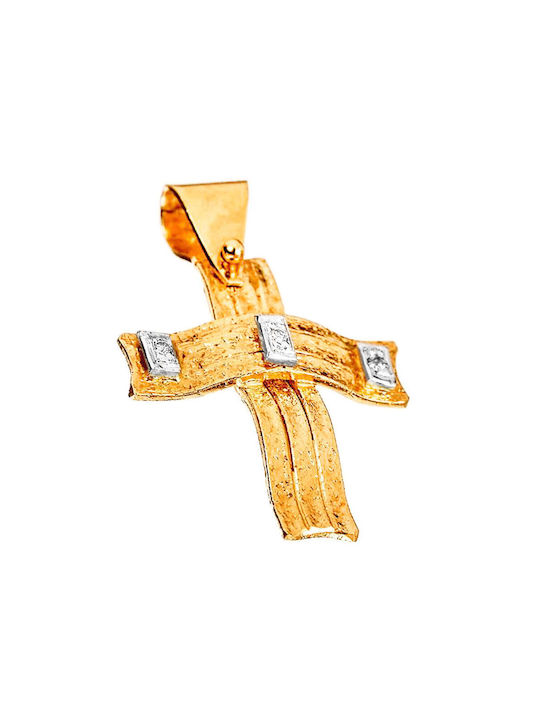 Gatsa Damen Gold Kreuz 18K