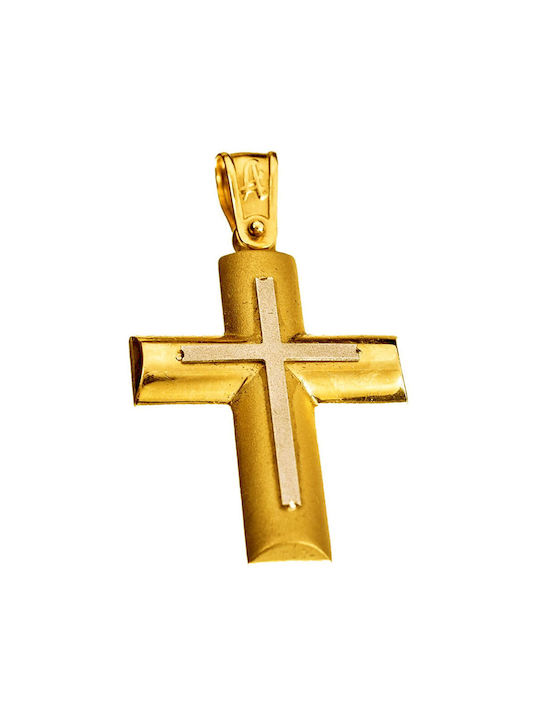 Gatsa Herren Gold Kreuz 14K