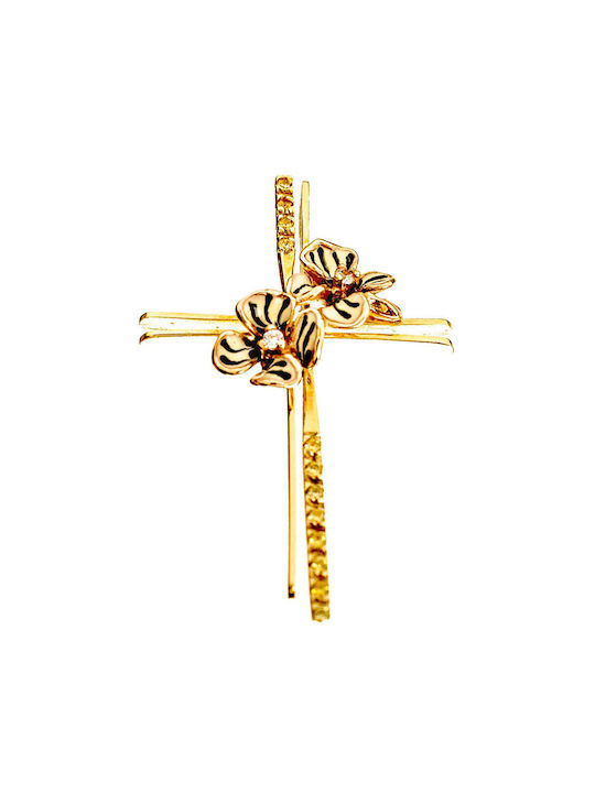 Gatsa Women's Gold Cross 14K