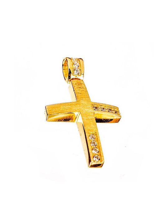 Gatsa Damen Gold Kreuz 14K