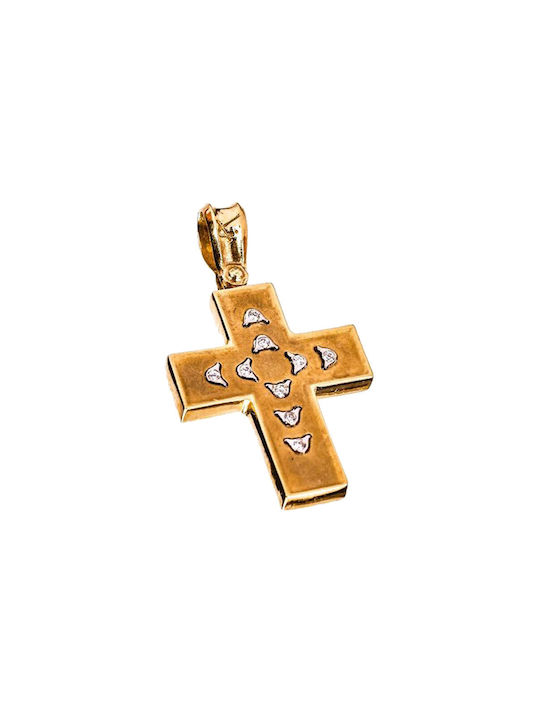 Gatsa Damen Gold Kreuz 14K