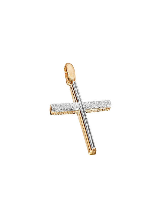 Gatsa Damen Weißgold Kreuz 14K