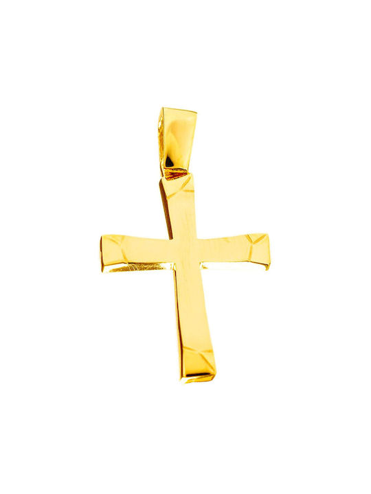 Gatsa Herren Gold Kreuz 14K