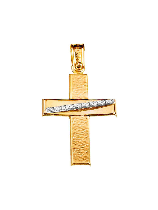 Gatsa Women's Gold Cross 14K