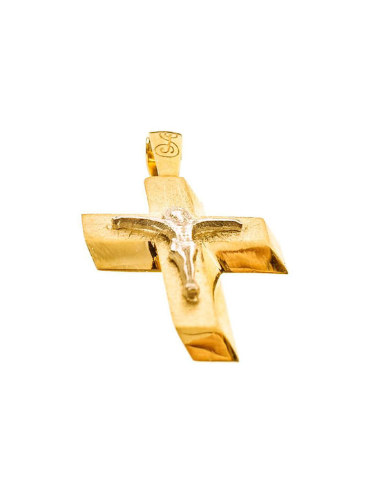 Gatsa Men's Gold Cross 14K