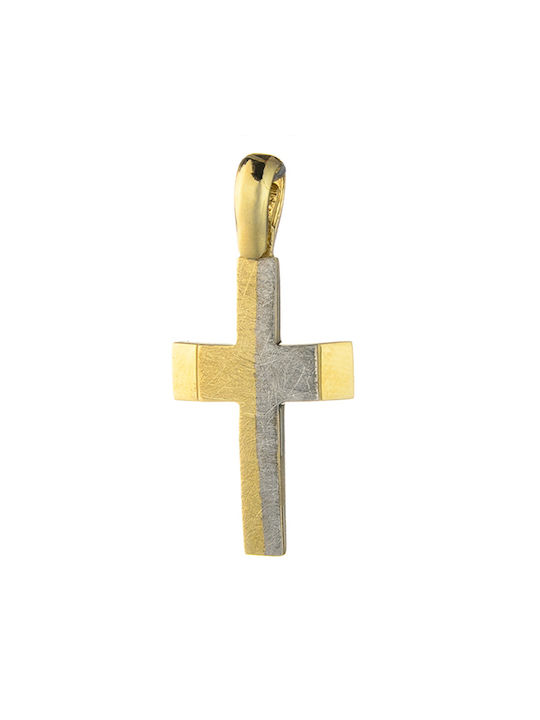 Gatsa Herren Gold Kreuz 14K