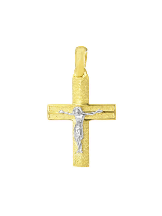 Gatsa Men's Gold Cross 14K with the Crucified