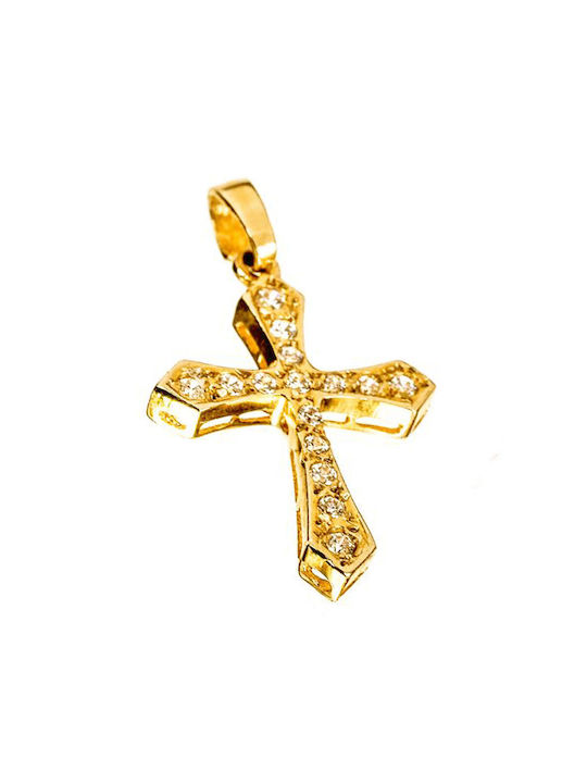 Gatsa Women's Gold Cross 14K