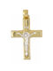 Mertzios.gr Gold Cross 14K with the Crucified