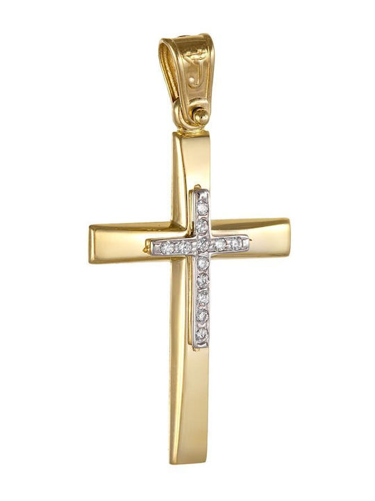 Papoulidis Jewellery Χρυσός Σταυρός 14Κ Papoulidis Jewellery Χρυσός Σταυρός 14Κ