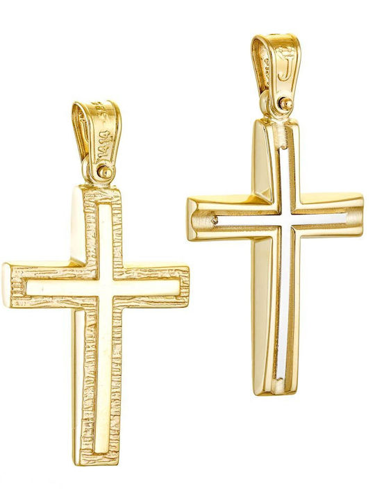 Papoulidis Jewellery Χρυσός Σταυρός 14Κ Διπλής Όψης Papoulidis Jewellery Χρυσός Σταυρός 14Κ Διπλής Όψης