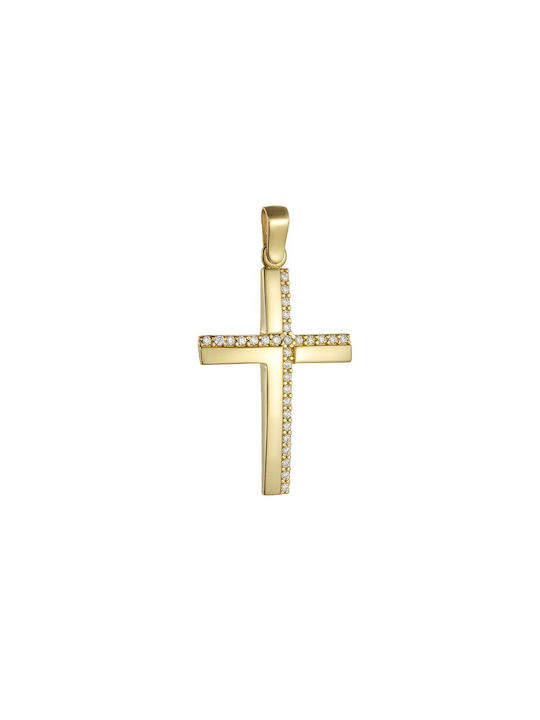 Papoulidis Jewellery Χρυσός Σταυρός 14K