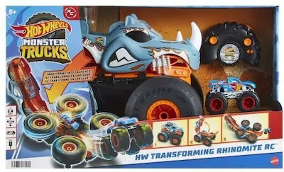 Hot Wheels Monster Trucks Rhinomite 2 Σε 1 Τηλεκατευθυνόμενο Παιχνίδι