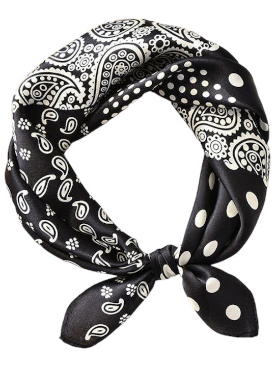 Intimonna Women's Silk Scarf Black