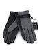 Men's Leather Touch Gloves Black