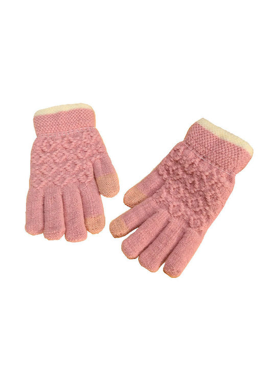 Tatu Moyo Ροζ Πλεκτά Γάντια Αφής
