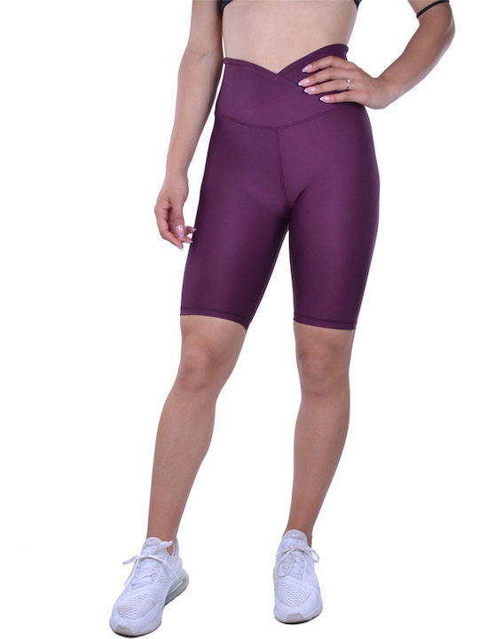 Axidwear Formare Colanti de femei de ciclism Colanti Push Up Violet