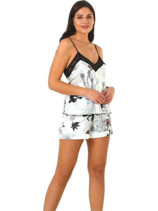 Moongirl Summer Satin Babydoll White