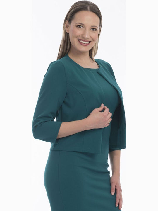 BelleFille Women's Blazer Green