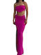 Set cu Maxi Fustă Fuchsia