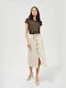 Make your image Maxi Skirt in Beige color