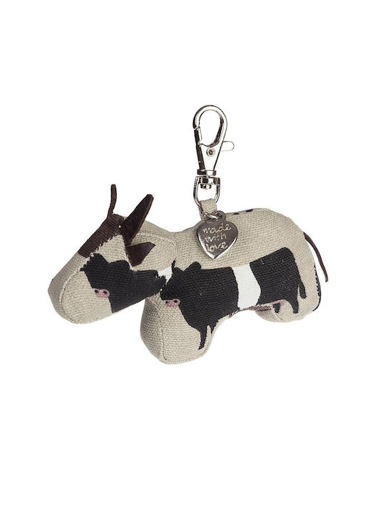 Sophie Allport Keychain Wallet Fabric White