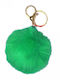 Kostibas Fashion Handmade Fabric Green Keychain
