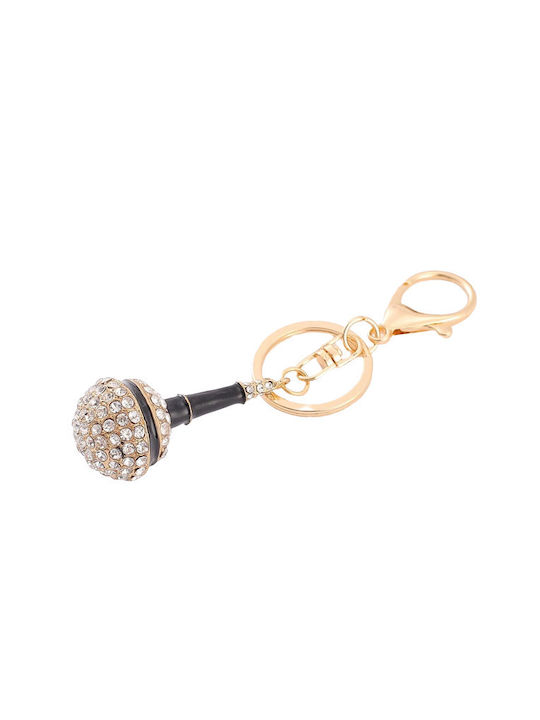 Tatu Moyo Keychain Metallic Gold