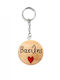 Wooden Art Handmade Wooden Keychain