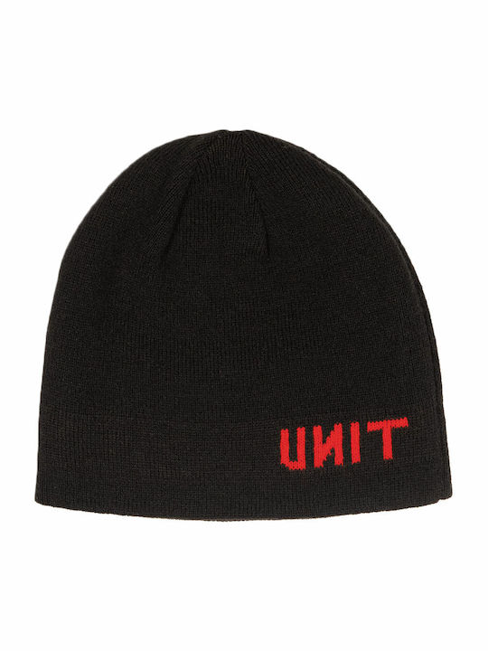 Beanie Männer Wendbar Beanie Gestrickt in Schwarz Farbe