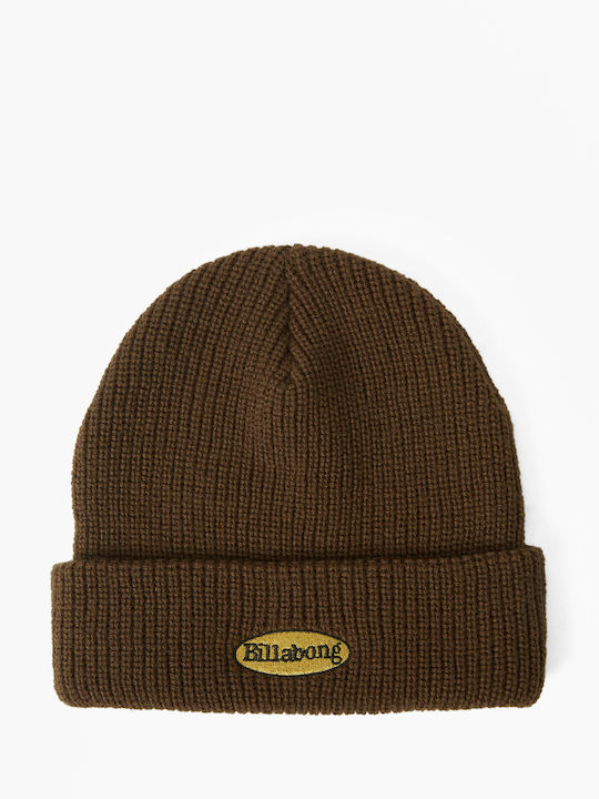 Walled Beanie Unisex Beanie Knitted in Brown color